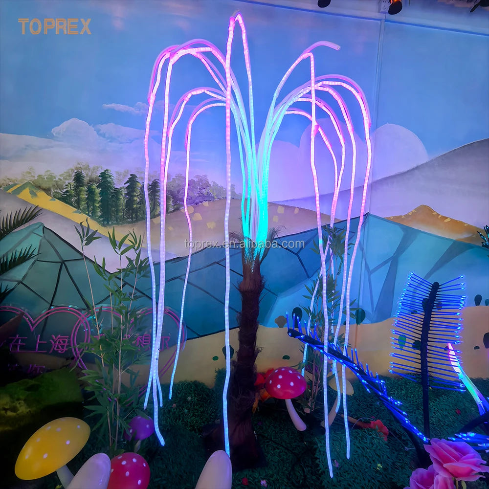 TOPREX 2025 New Design Outdoor Decor LED Ornament Decorative Lights Luminous Crystal Plants Landscapes Scene Props Decorations