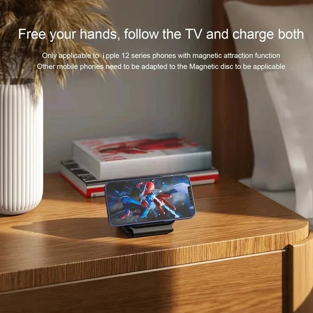 Hot Selling 3 in 1 Foldable Magnetic Wireless Charging Station for Mobile Phone Fast Charging Desktop Charger Stand