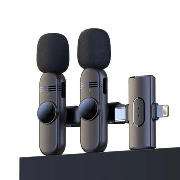 Quality Assure Wireless Lavalier 2 in 1 Mini Microphone Lapel Micro Cravat San Fil Mic for youtube Lapal Mikrafon Cordless