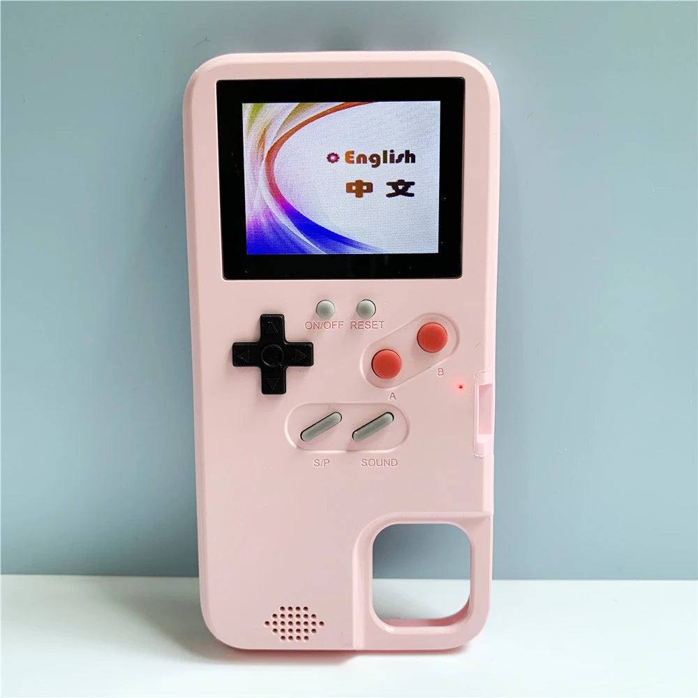 2021 Color Screen Handheld 36 Classic Game Console Phone Case Video Retro Game Player Phone Case