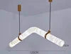 Manufacturers Wholesale High-grade Spanish Natural Marble Chandelier Designer Round Long Marble Lamp