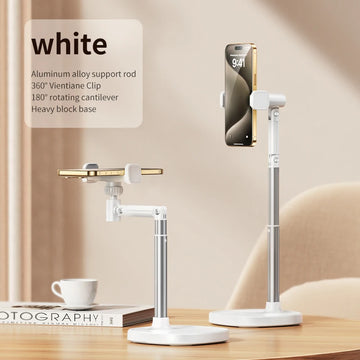 FEIXIANG X66F Ergonomic Flexible Adjustable Height Desktop Holder Aluminium Alloy Pole & Anti-Slip Base 628g for All Devices