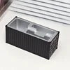 Customized Logo Desk Mini Container Plastic ABS Simulation Storage Box Shipping Container Pen Holder  Business Card Holder