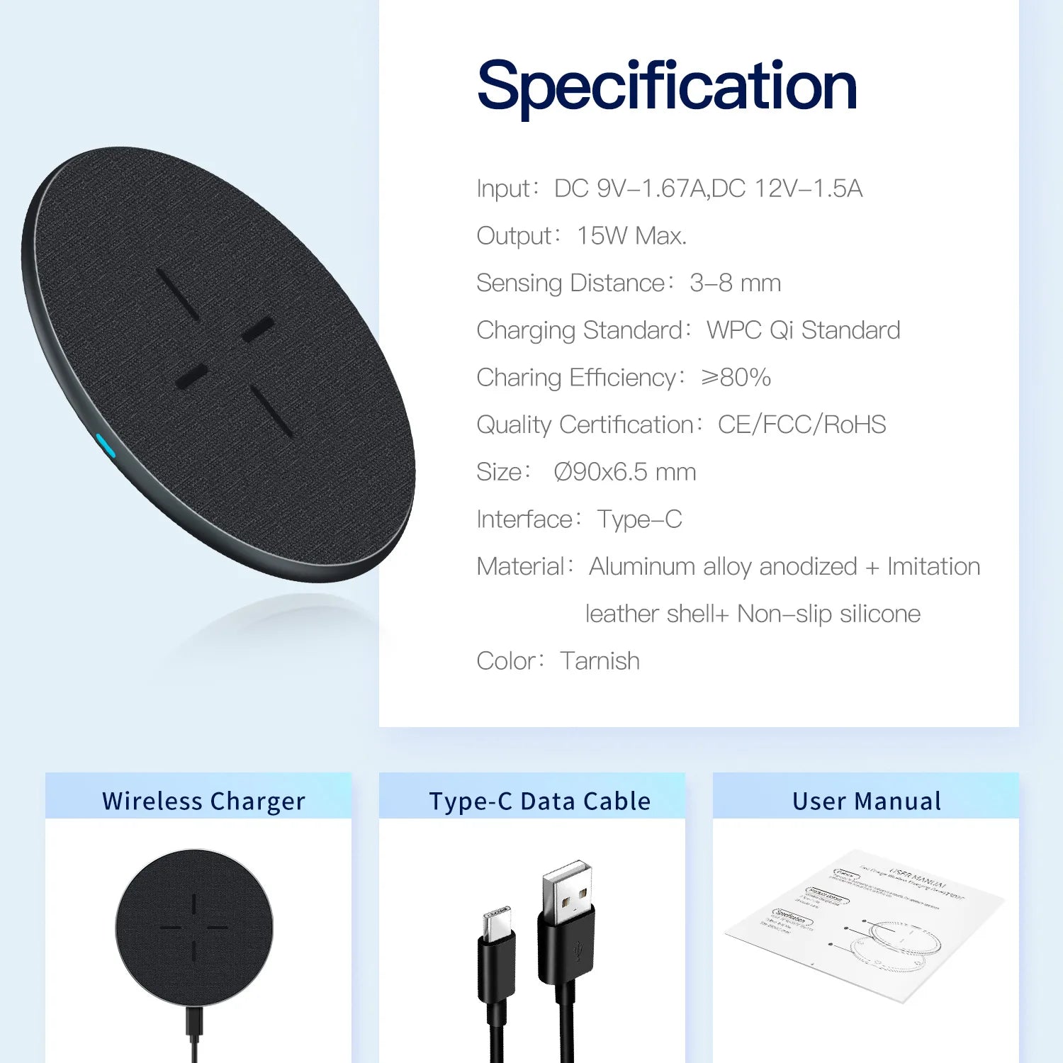 2024 Trend Product 15W Wireless Chargers Mobile Phones  PowerBank Phone Charger Strong Magnetic Breathing Led Multiple Protect