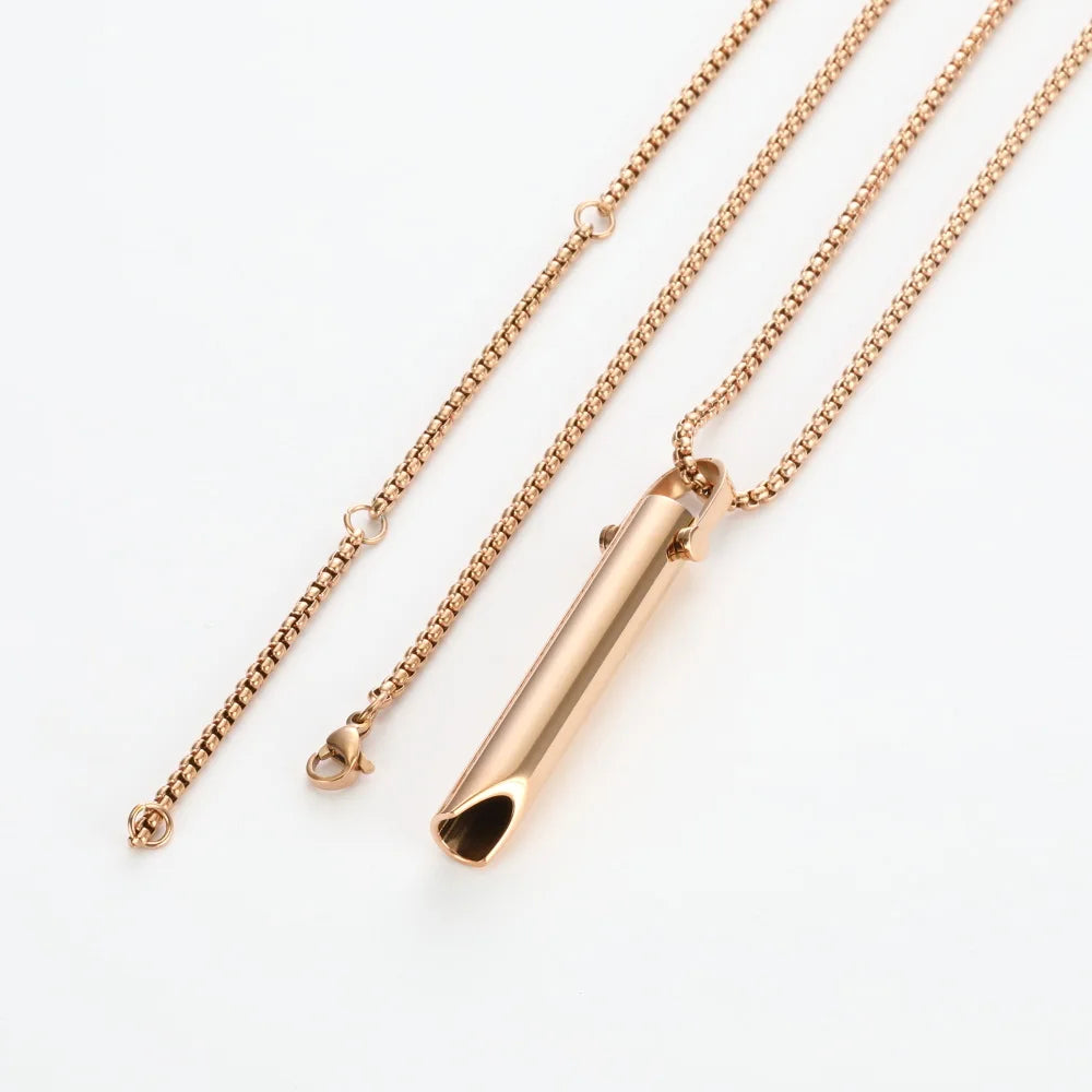 Anti-Anxiety Jewelry Breathing Necklace for Breathwork Anxiety Breathing Tool Stress Relief Anxiety Necklace for Women Men Baby