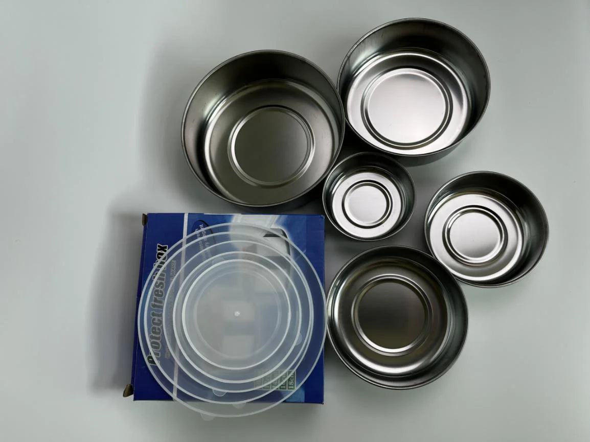 Hot Selling Home Storage&organization Stainless Steel Storage Bowl Set Food with Lid