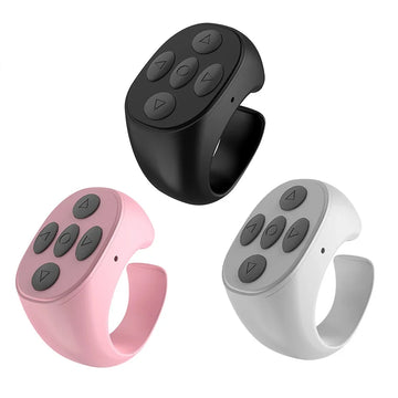 For Tik Tok Bluetooth Remote Control Self-timer Mobile Camera Lazy Person Self-timer Video Remote Control Fingertip Ring Gadget