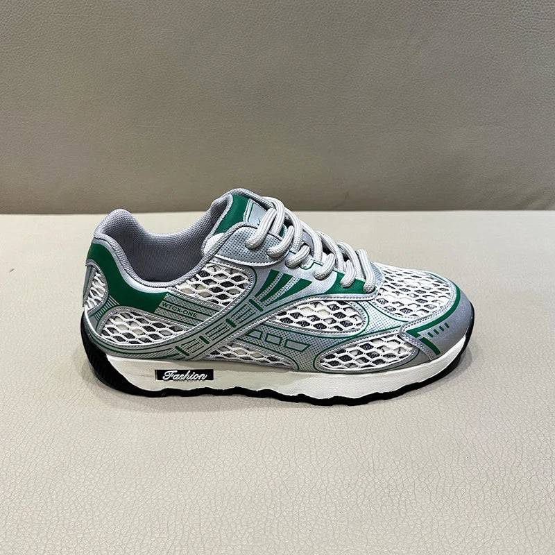 Trendy Men's Casual Shoes for Spring Breathable and Soft Soled with Lace-Up Closure Personalized Design