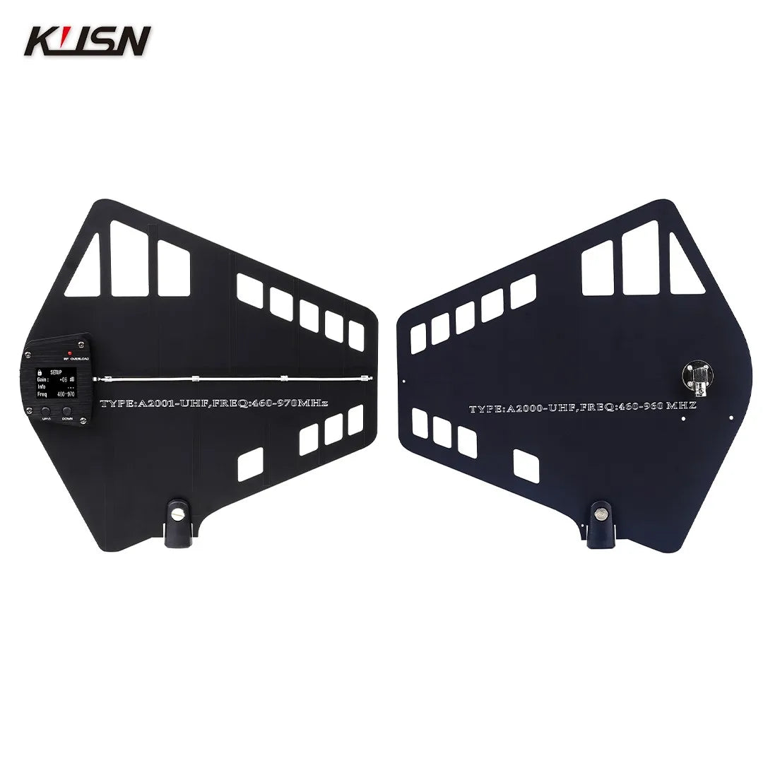 UA80+A2001 UHF Microphone Wideband Antenna Splitter 450-1000MHZ RF Signal Directional 16 Grounps Microphone Amplifier