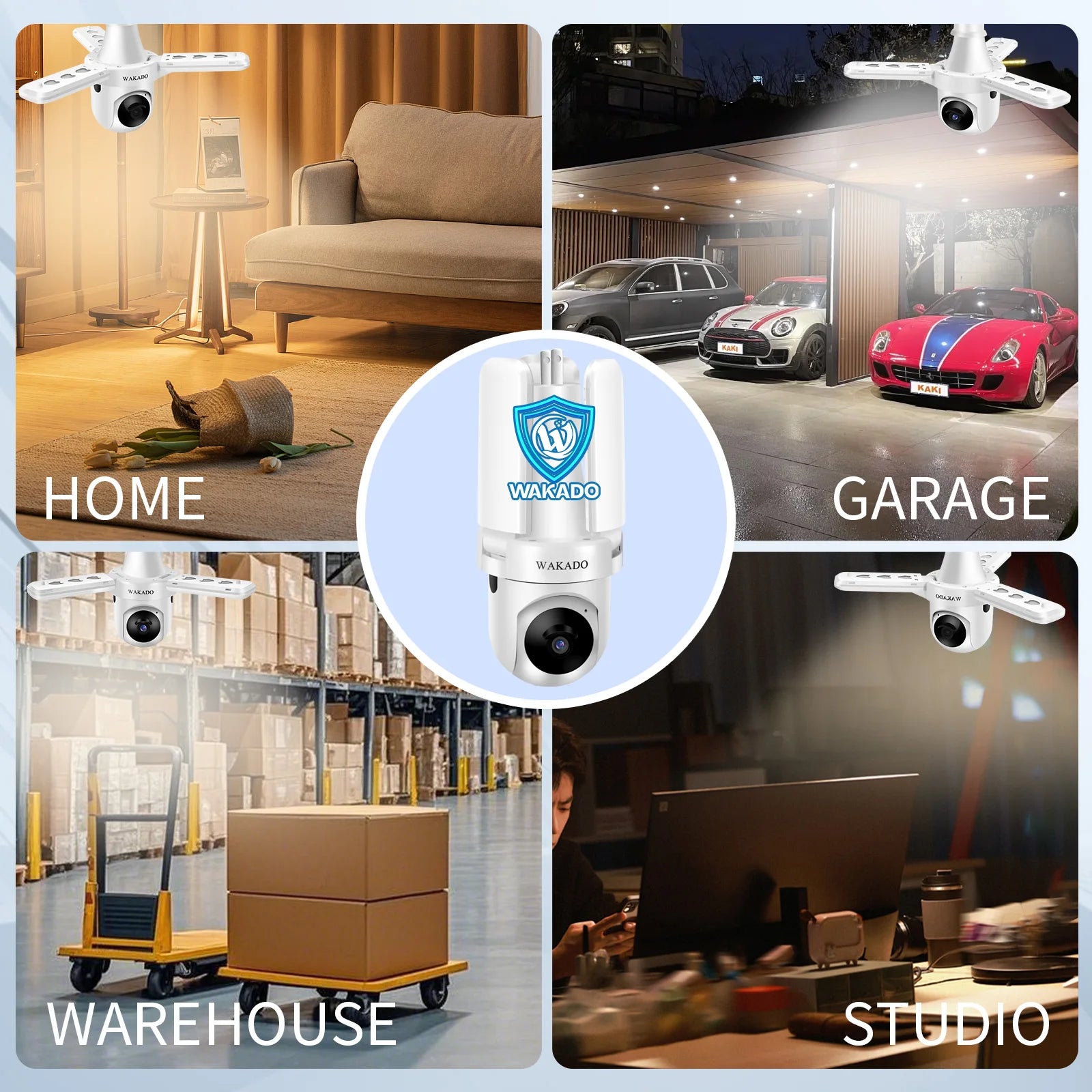 4G Light Wifi Bulb Cctv Camera Wifi Housing Dome Indoor Ptz Ai Smart Security Camera for Security