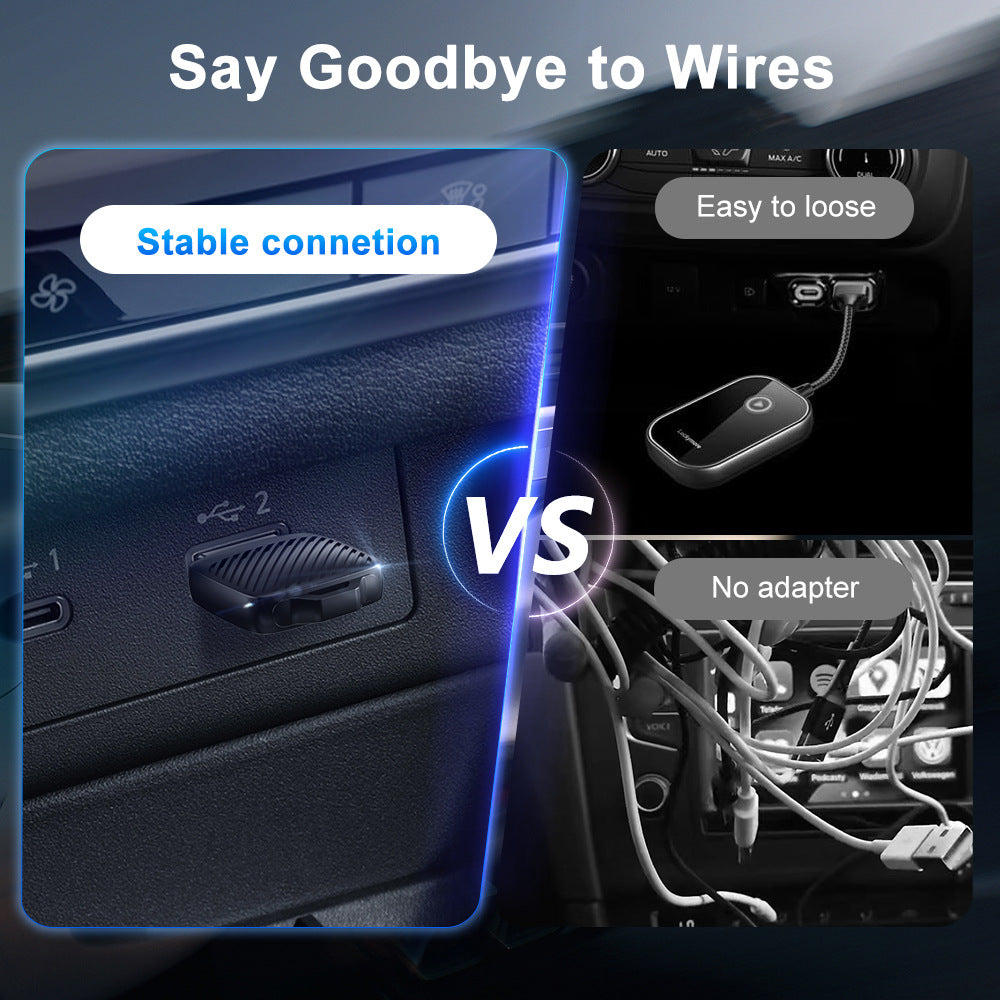 Wireless CarPlay/Android Auto Adapter Wired To Wireless, 5GHz WiFi5,USB/type-c Plug and Play, for 99% Wired CarPlay/Auto Cars