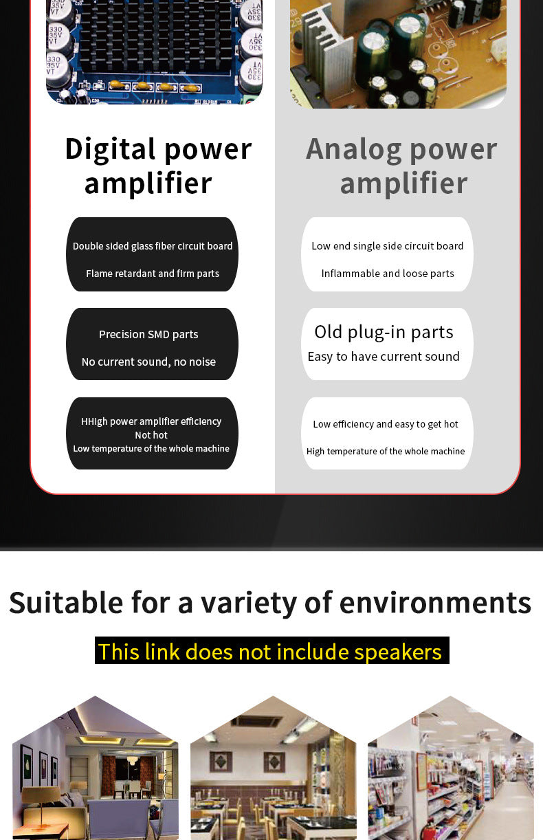 G-919H 1000W Home Power Amplifiers Audio Bluetooth Amplificador Subwoofer Speakers Theater Audio Sound System 220V/110V FM