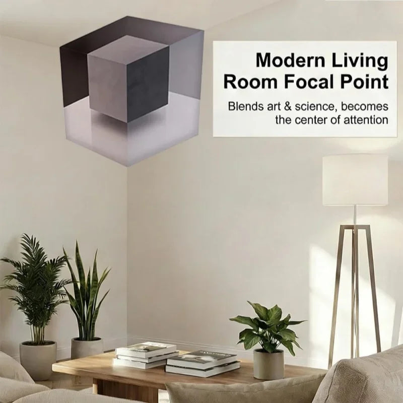 30x30cm Impossible Corners Wall Art That Reshapes Reality Illusionary Optical Illusion Wall Art Sticker Abstract Home Decoration