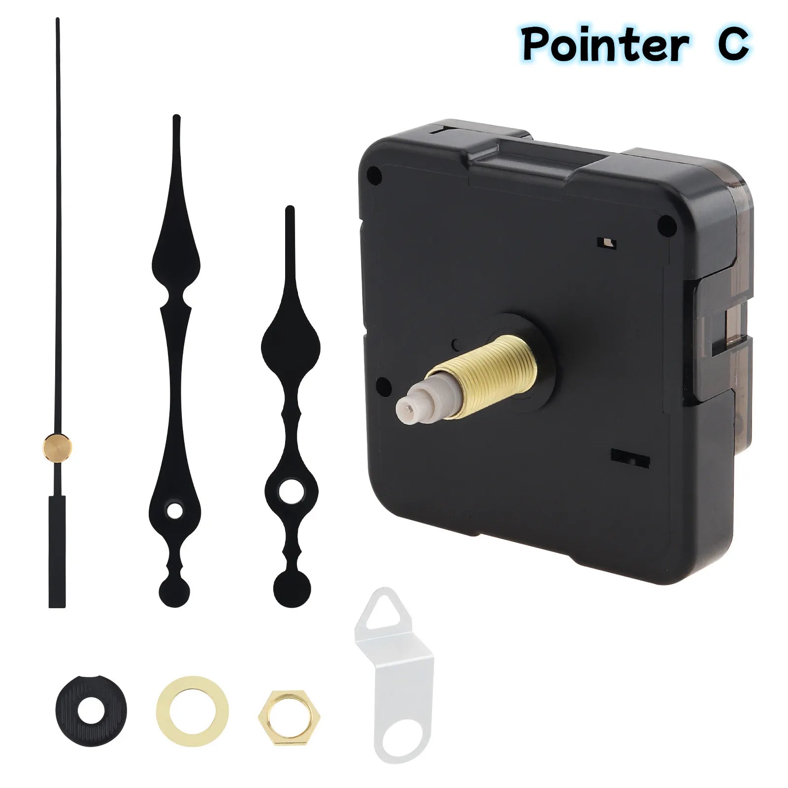 Wall Clock Movement Mechanism Clock Hands Long Shaft Silent Quartz Movement Clockwork Table DIY Watches Repair Tools