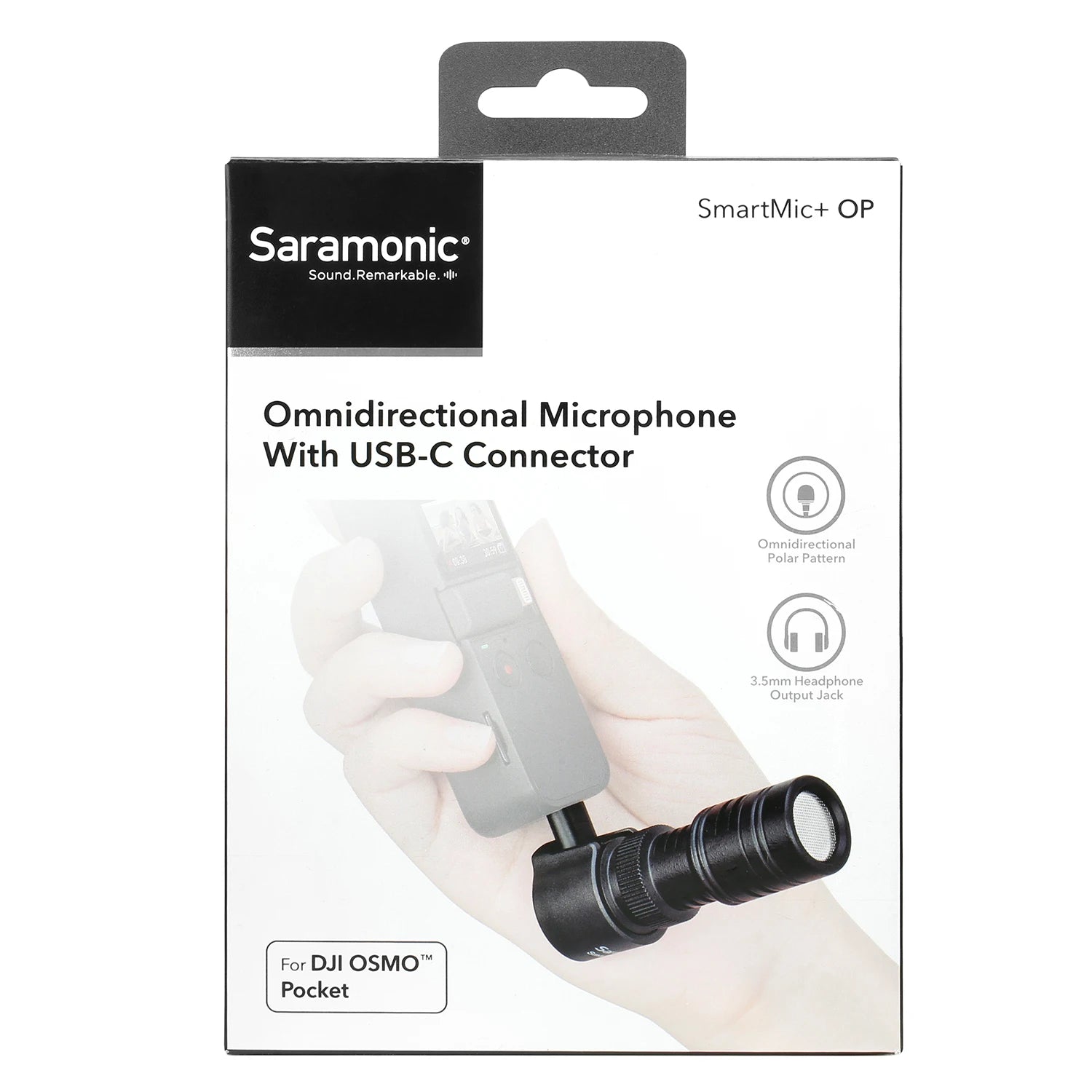 Saramonic SmartMic + Di/UC Type-C Directional Microphone with Foam Windscreen for IOS iPhone 13 11 7 7 plus Android Smartphones