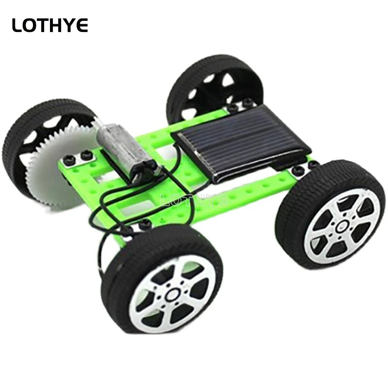 DIY Solar Car Mini Powered Car Kit Children's Gadgets Hobby Fun Children's Robot Car Assemble Kit Gift