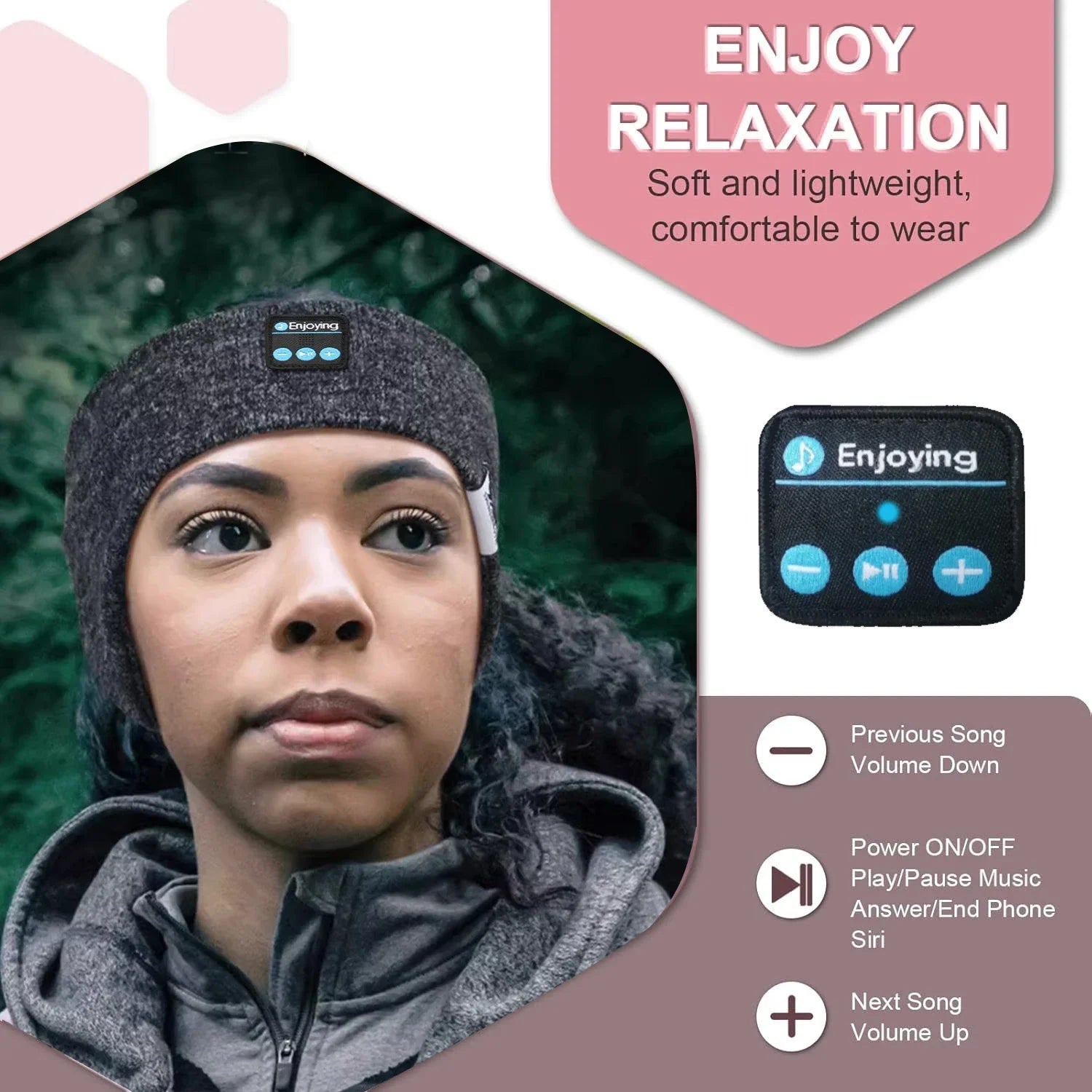 Unisex Wireless Bluetooth Headphones Headband Sports Music Winter Earmuffs Mic Outdoor Ear-Muffs Ear Cover Bluetooth Headset