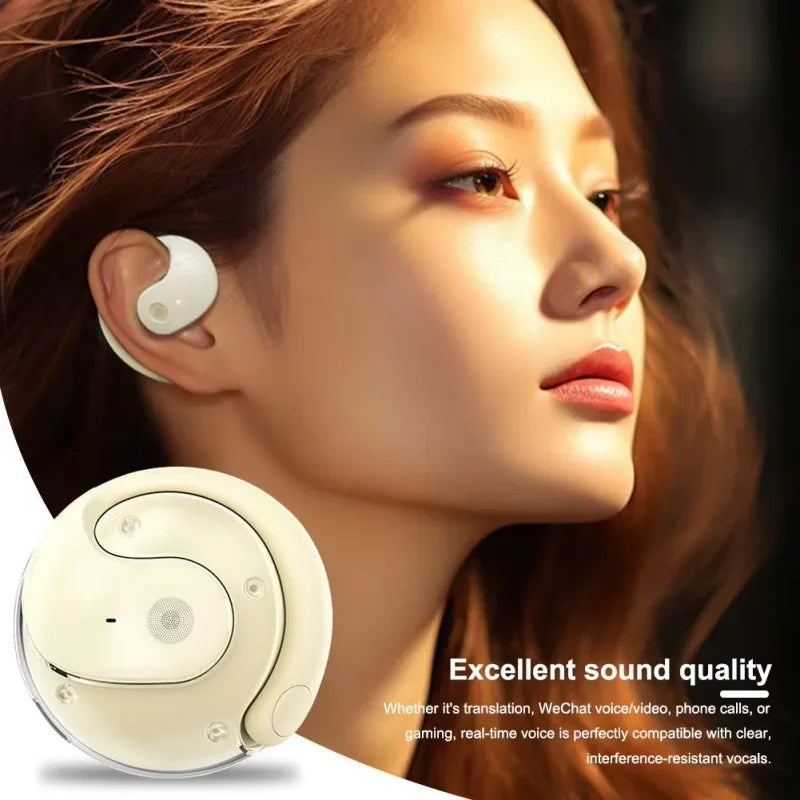 Lenovo AI Translation Headphones Real-Time Voice Translation Headphones Wireless Ear-Hook Style 144 Languages For Travel Sports