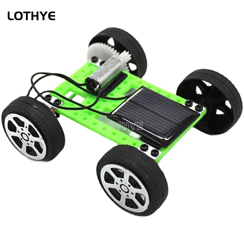 DIY Solar Car Mini Powered Car Kit Children's Gadgets Hobby Fun Children's Robot Car Assemble Kit Gift