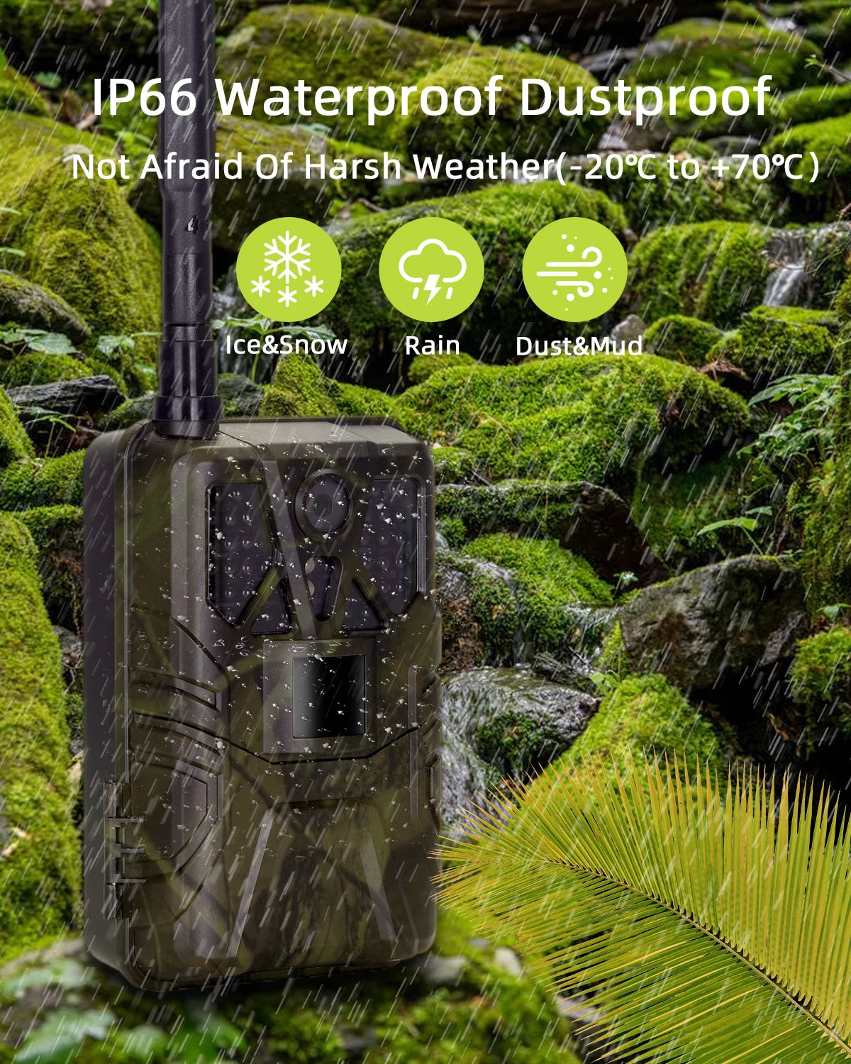 4K 30fps Trail Camera with APP Control Cloud Service 4G 30MP Live Stream Night Vision Wild Hunting Photo Trap HC910PRO