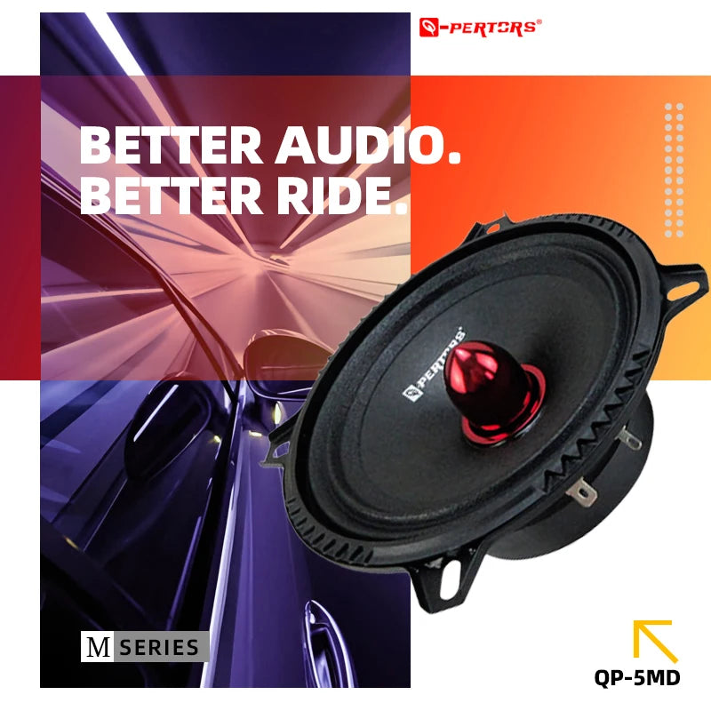 1 Pair 5-Inch Mid-Range Speakers (2X500W) Car Door Speaker Surround Sound Systems Music Players High-Fidelity Audio Speaker