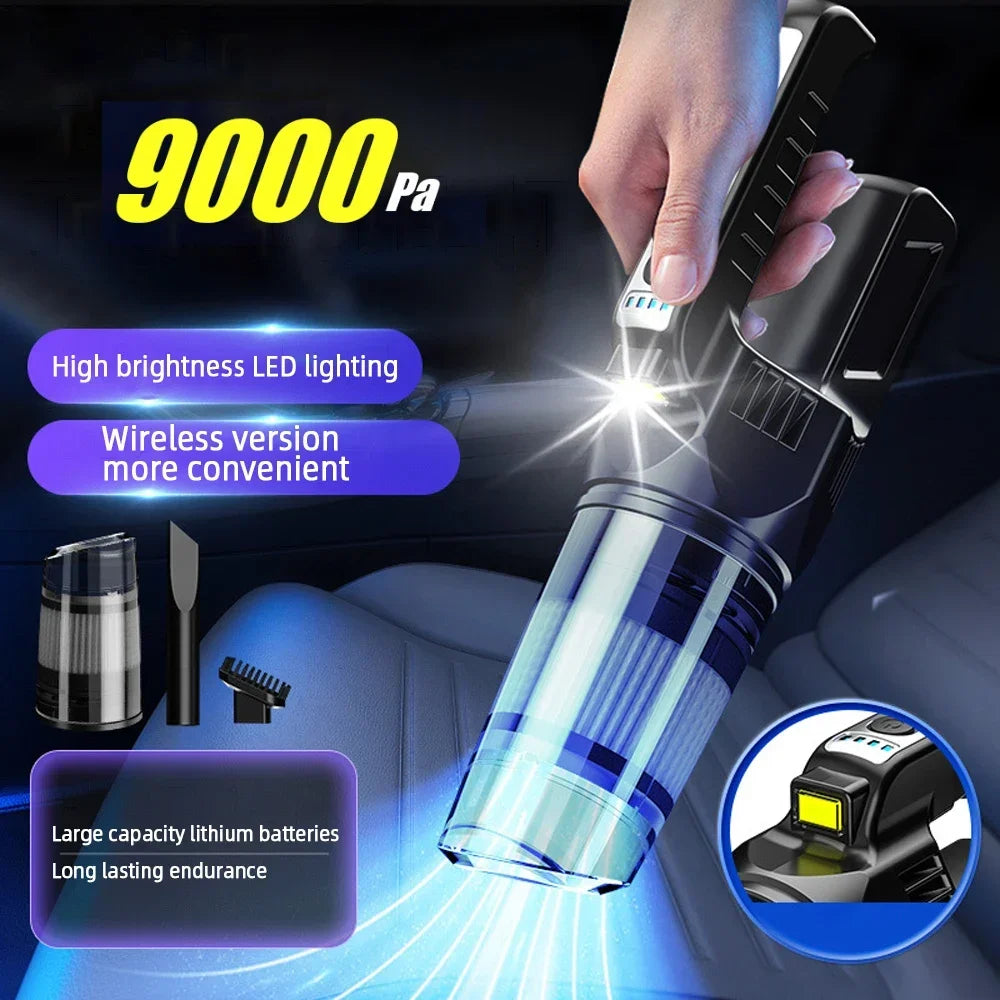Wireless Vacuum Cleaner For Home Car Charging Strong Suction Power Handheld Carpet Window Crevice Groove Vacuum Cleaner