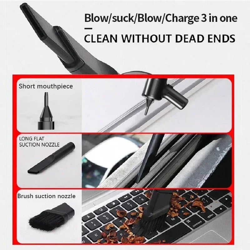 Wireless Car Vacuum Cleaner 960000Pa Multifunctional Portable Strong Power Suction Blowing Integrated Cleaning Appliance