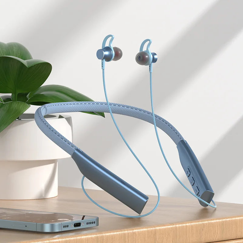Wireless Bluetooth Earphones Wireless Headphones Magnetic Sport Neckband Neck-hanging Earbuds Wireless with Mic Bluetooth5.0