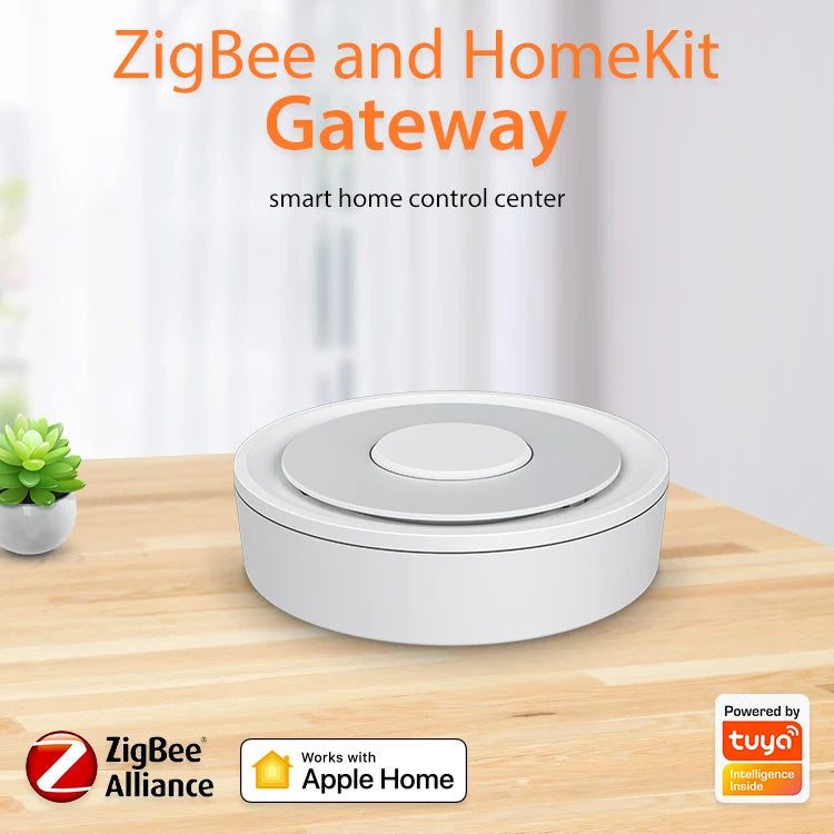 Tuya Smart ZigBee Wireless/Wired Gateway Hub Bridge Remote Linkage Devices WiFi Central Control Host Works With Smart Life APP