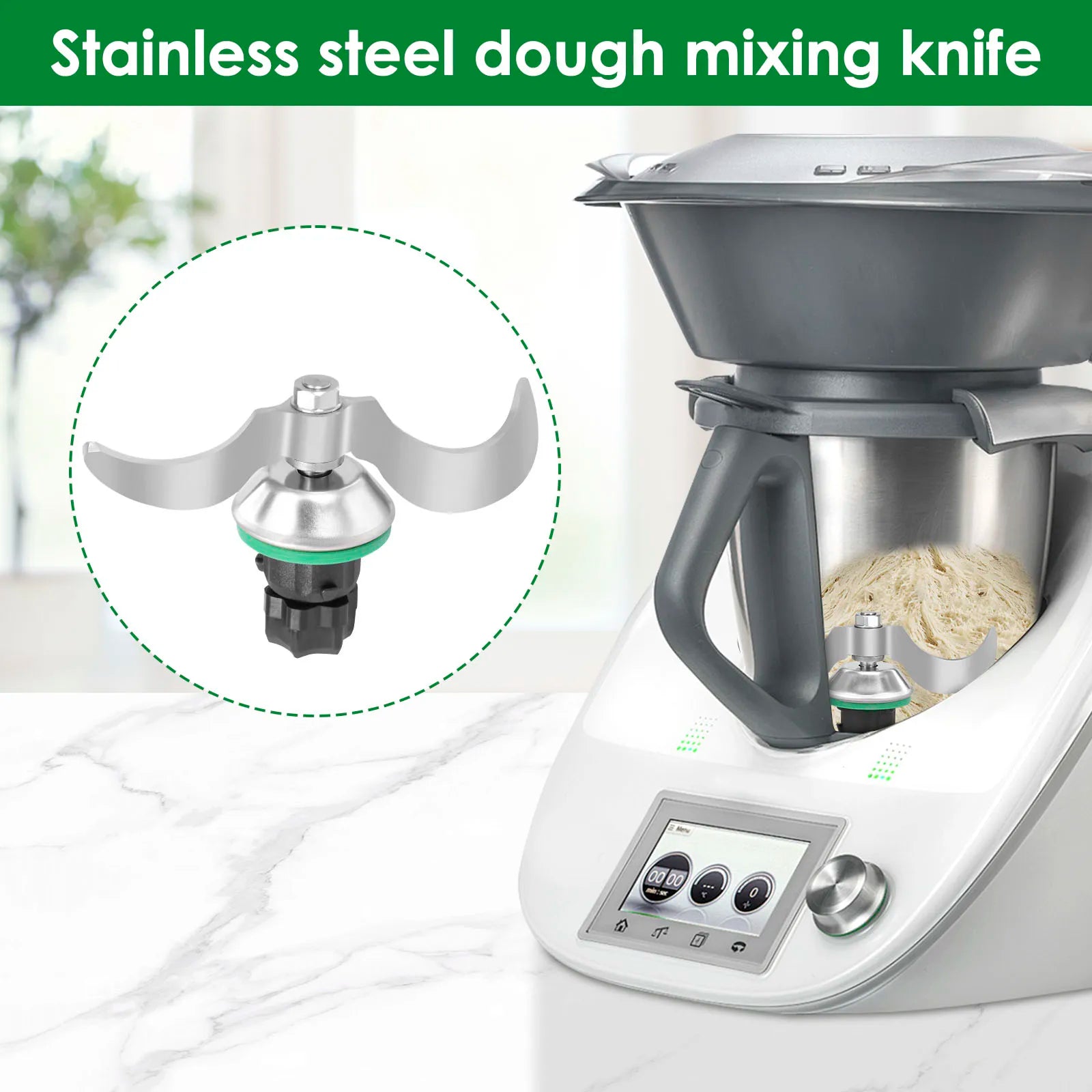 New Kneading Dough Mixer for Thermomix TM6 TM5 Replacement Blender Blades Universal Flour Mix Smooth Dough Stir Form Paste