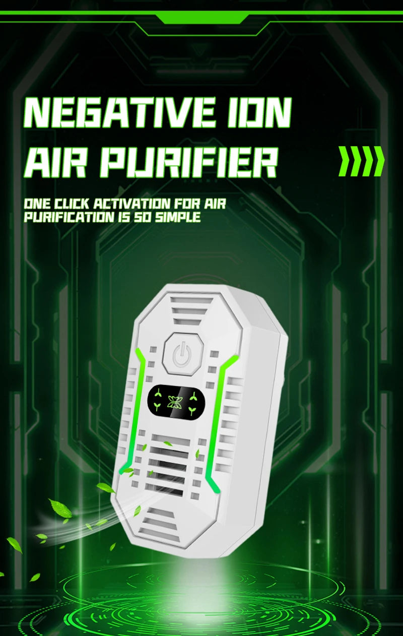 Low Energy Consumption USB Plug Negative Ion Air Purifier Eliminates Odors Purifies Smoke Formaldehyde Allergen For Home 2026