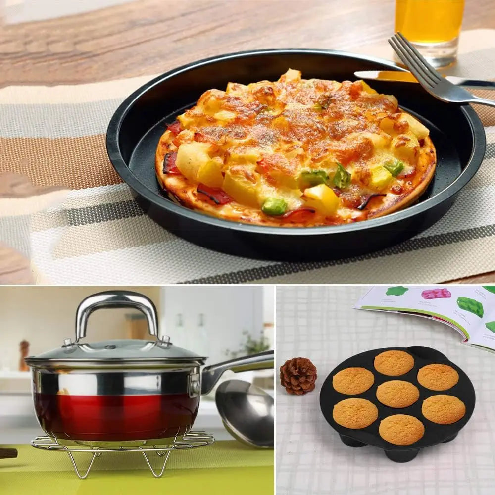 Air Fryer Accessory Set - 12 Pieces Compatible With 4, 4.2, 5, 5.5, 5.8 QT Gowise, Cosori, Phis, Ninja, Cozyna Air Fryers