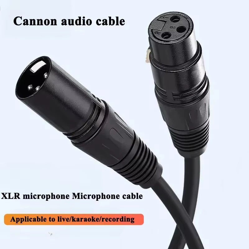 3Pin XLR Cable Audio Cable XLR Male to Female Microphone Extension Cables for Mixer Amplifiers Sound Cannon Balanced XLR Line