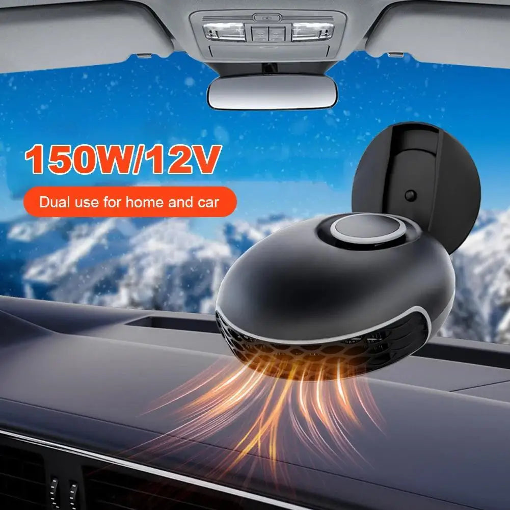 12V 24V Car Heater Fan Electric Heating Warming Auto Windshield Defroster Defogging Demister 360° Rotating Heater for Home