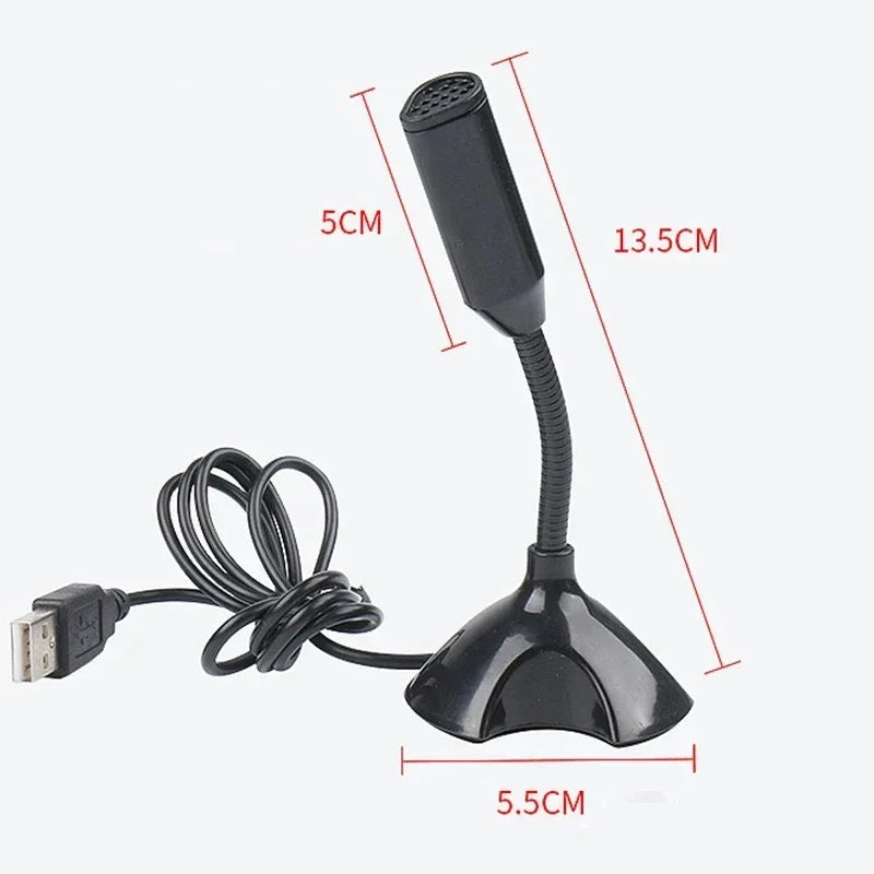USB Microphone For Laptop And Computers Adjustable Studio Singing Gaming Streaming Mikrofon Stand Mic With Holder Desktop