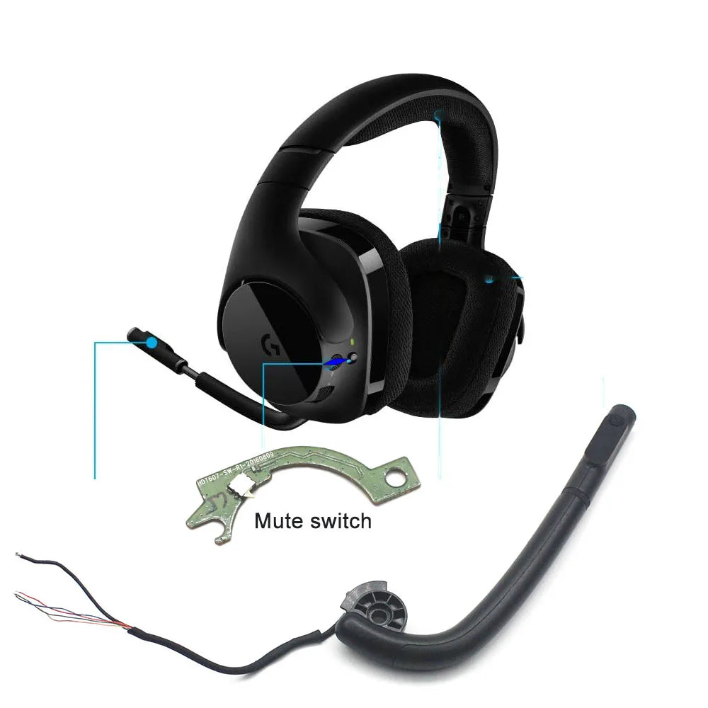A Replacement Microphone Part of Logitech G533 Gaming Headsets, Used Part