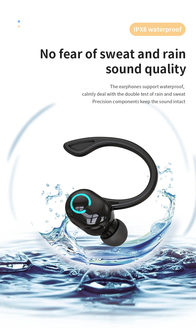 TWS Bluetooth 5.2 Earphones Wireless Headphones Mini Earphones Handsfree Waterproof Sport Music Headset Earbuds with Micphone
