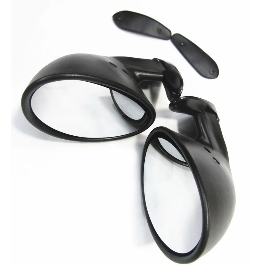 Pair California Style Racing Mirrors Universal Classic Rearview Mirror Custom Car Door Side Wing Mirrors For Cars Replacement