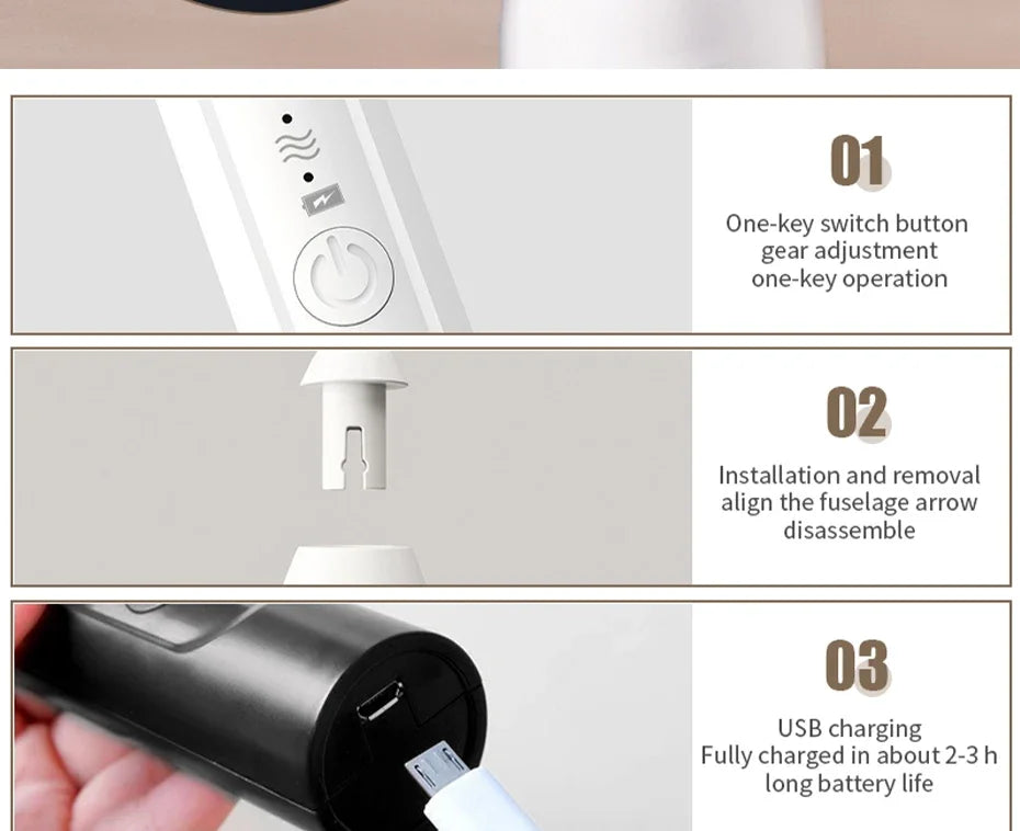2-in-1 Kitchen Items USB Charging Electric Egg Beater Mini Blender Kitchens Accessories Mixer Household Gadgets Double Head Bar