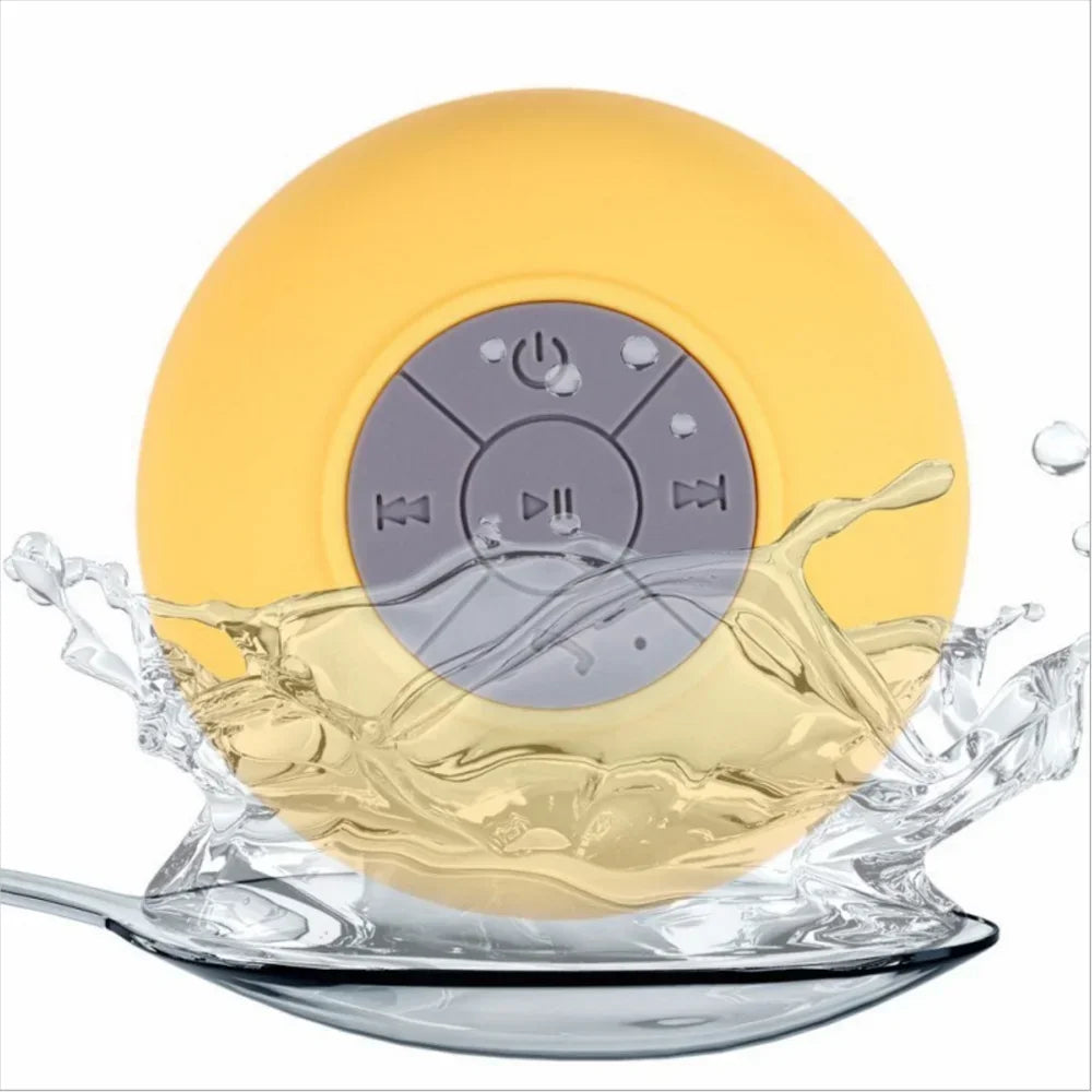 Wireless Bluetooth Waterproof Speaker With Suction Cup Sound For Car, Shower Sound