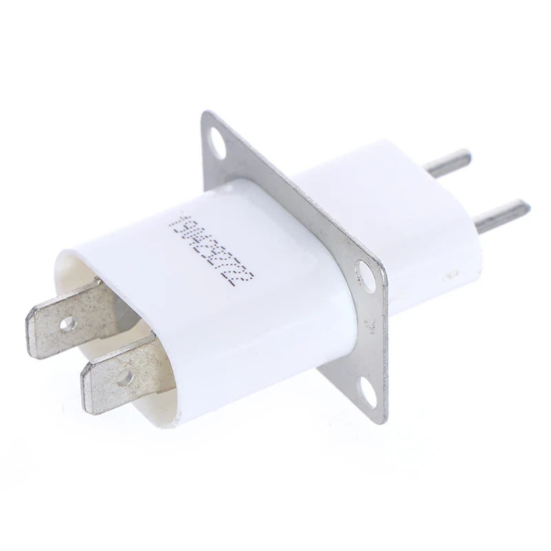 2 pcs Microwave Oven Magnetron Tube with Through-Core Capacitor Pin Sockets Electronic Converter for Home Appliance Repair