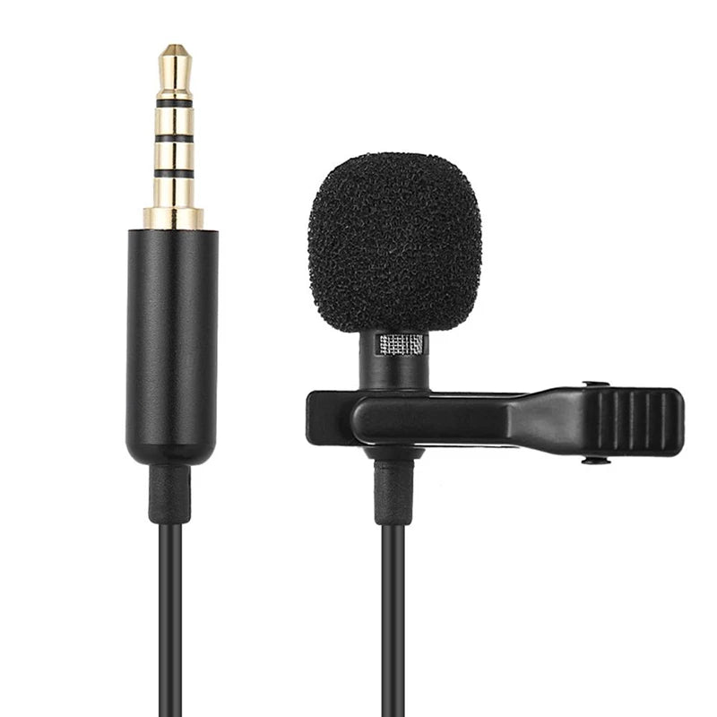 3.5mm Mini Microphone Type C Lapel Clip-on Microphone Portable USB Type-C 3.5mm Professional Micro Mic For DSLR Camera PC Laptop