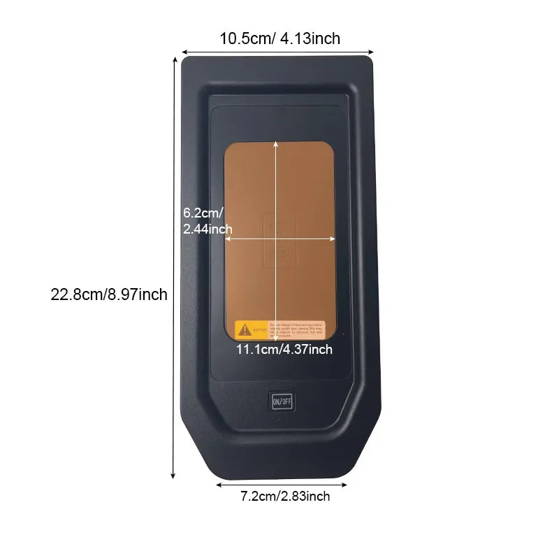 Car Wireless Charger 15w Fast Mobile Phone Charging Panel Adapter For GMC Sierra 2019-2021 Interior Product Accessories