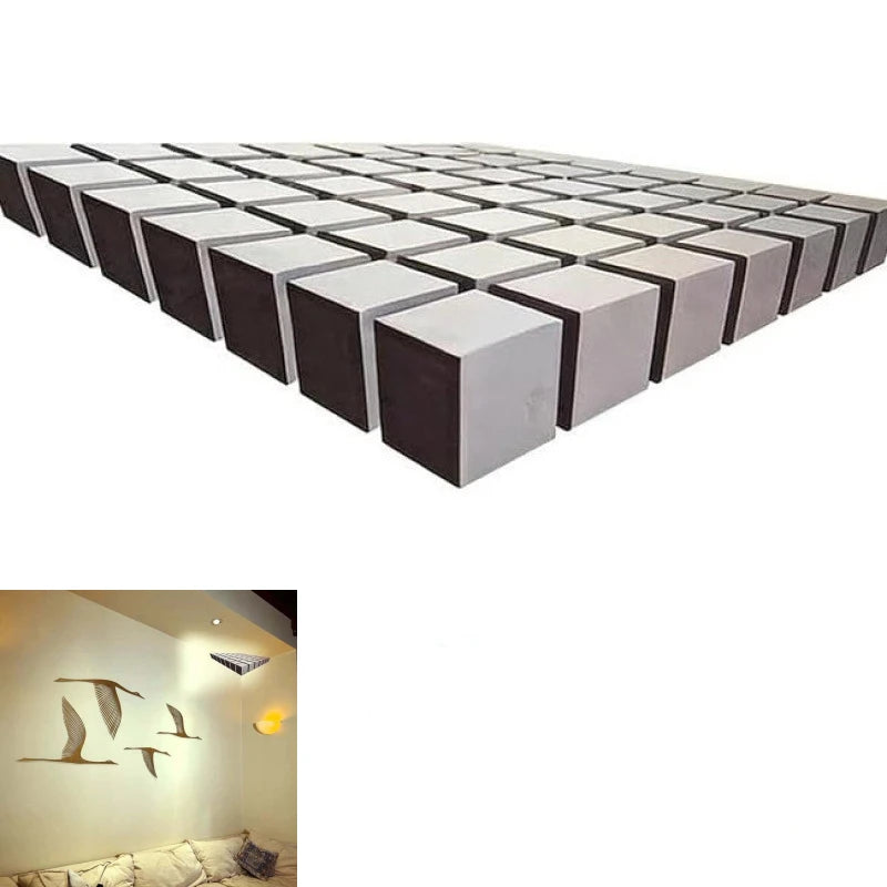 30x30cm Impossible Corners Wall Art That Reshapes Reality Illusionary Optical Illusion Wall Art Sticker Abstract Home Decoration