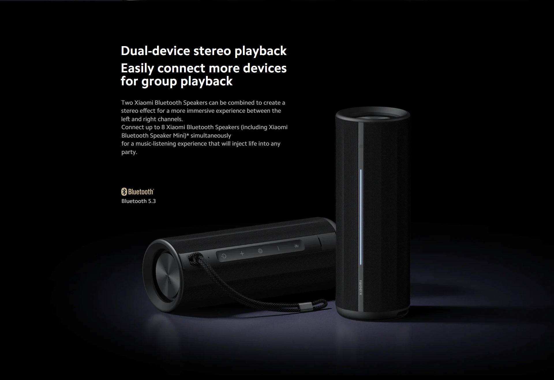 New Xiaomi Bluetooth Speaker Bluetooth 5.3 LHDC 5.0 HyperOS IP67 93dB 40W Battery life Outdoor Portable Sound Speaker