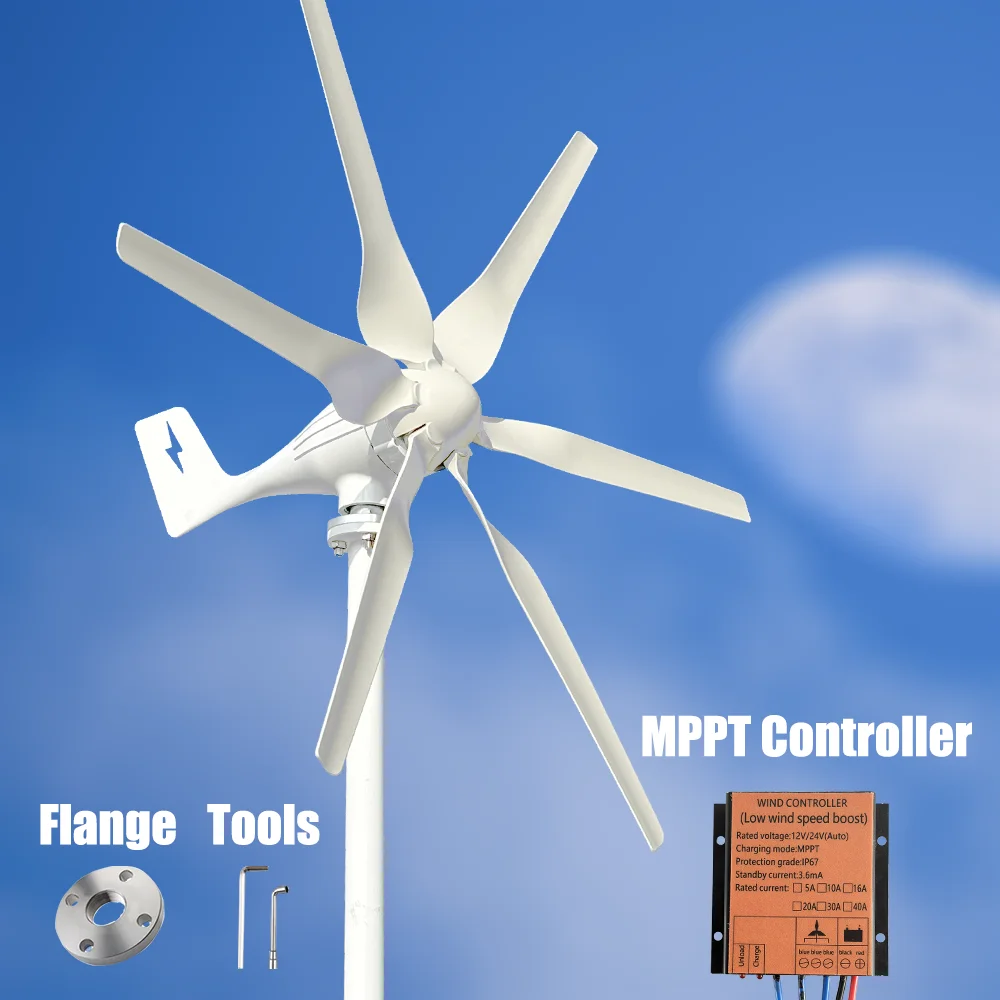 2000W 3000W Windmill Wind Turbine Generator Complete Power Supply System Kit Electric Generator Free Energy Home Appliance