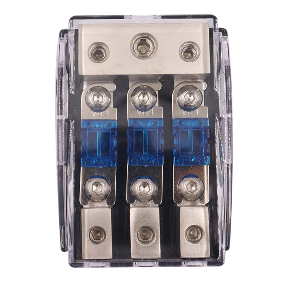 Car Audio Power ANL Fuse Holder 60 Amp Mini ANL Fuses Accessories 2/3/4 Way ANL Aluminum Alloy For Stereo Car Audio