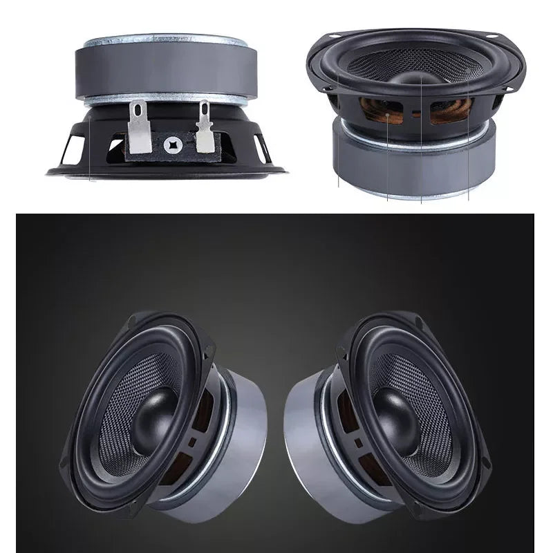 KYYSLB 4 Inch Full Range Speaker Unit 30-80W Home Theater Systems Amplifier LoudSpeaker Car Audio Drive Speakers Unit