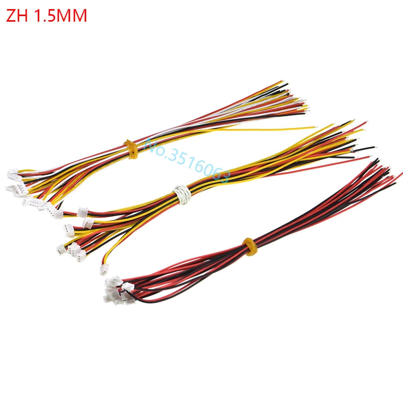 10Pcs 1.0 1.25 1.5 2.0 2.54 Sh/Jst/Zh/Ph/Xh 1.0mm 1.25mm 1.5mm 2.0mm 2.54mm Female Plug Connector With Wire 2/3/4/5/6/7/8/P Pin