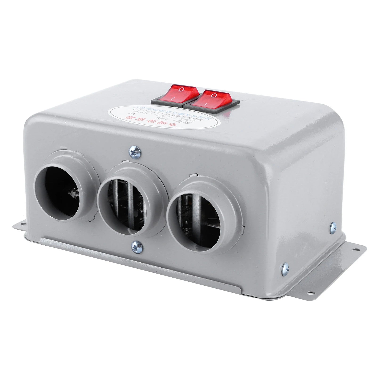 12V Car Heater Auto Warming Car Heater Compact Car Heater 3 Hole 400W‑600W Winter Fast Heating Warmer Frost Removing Low Noise